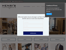Tablet Screenshot of henrisfashion.nl